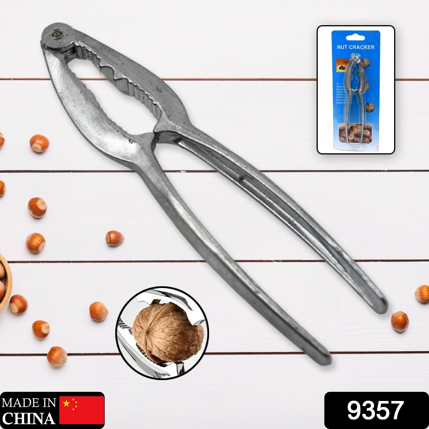 9357 Small Walnut Cracker Luxury Die Cast Stainless Alloy Nut Cutter Walnut Clamp Plier Portable Smart Walnut Akhrot Household Open Core Pliers For All Nuts 9357 Small Walnut Cracker Luxury Die Cast Stainless Alloy Nut Cutter Walnut Clamp Plier Portable Smart Walnut Akhrot Household Open Core Pliers For All Nuts